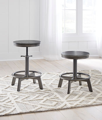 Cape Furniture Outlet - Ashley Furniture - Torjin Dining Room - Counter Height Stool (Set of 2) / Gray - D440-324X2