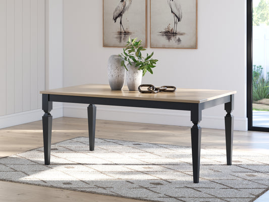 Cape Furniture Outlet - Ashley Furniture - Brenkerton Dining Table - Rectangular Dining Room Table / Grayish Brown/Black - PCD591-25
