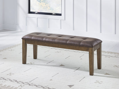Cape Furniture Outlet - Ashley Furniture - Urbinforte Dining Room - Large UPH Dining Room Bench / Light Brown - PCD592-00