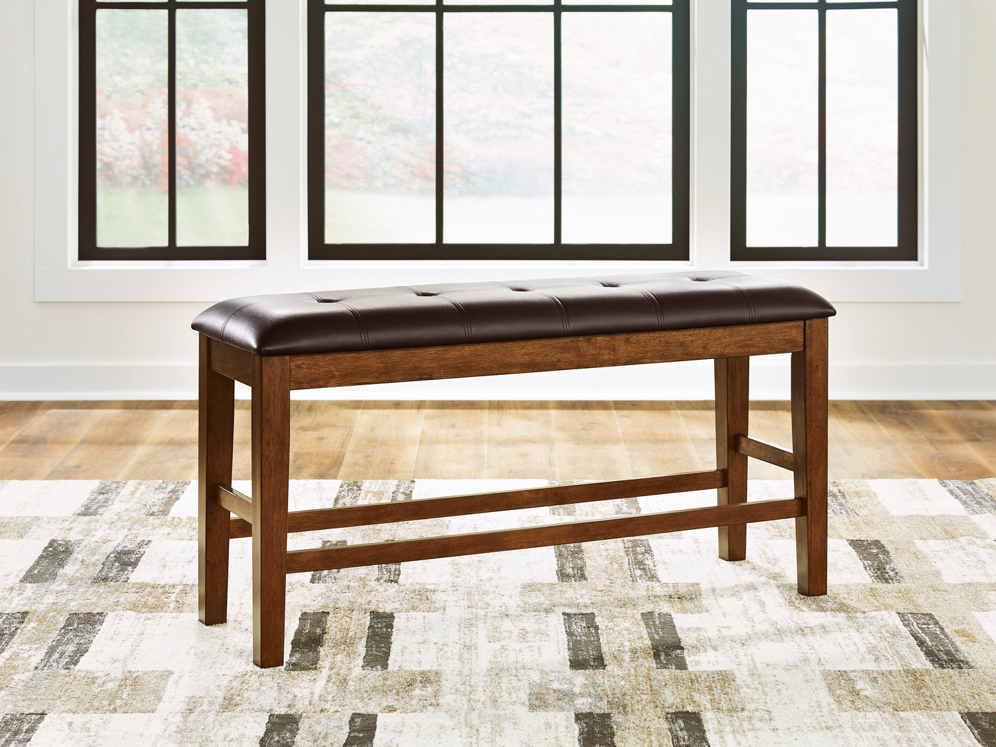 Cape Furniture Outlet - Ashley Furniture - Ralene Dining Room - DBL Counter UPH Bench (1/CN) / Medium Brown - D594-09