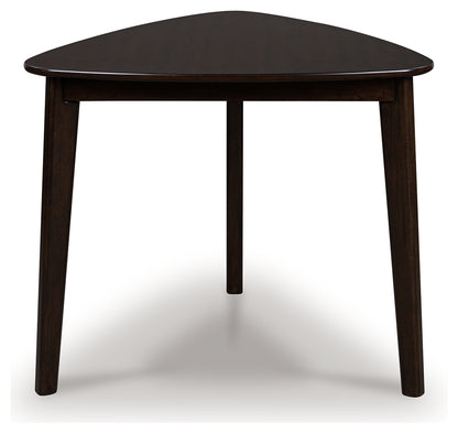 Cape Furniture Outlet - Ashley Furniture - Mallenette Dining Table - Triangle Dining Room Table / Merlot - PCD607-16