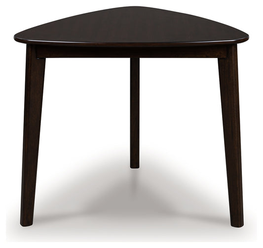 Cape Furniture Outlet - Ashley Furniture - Mallenette Dining Table - Triangle Dining Room Table / Merlot - PCD607-16