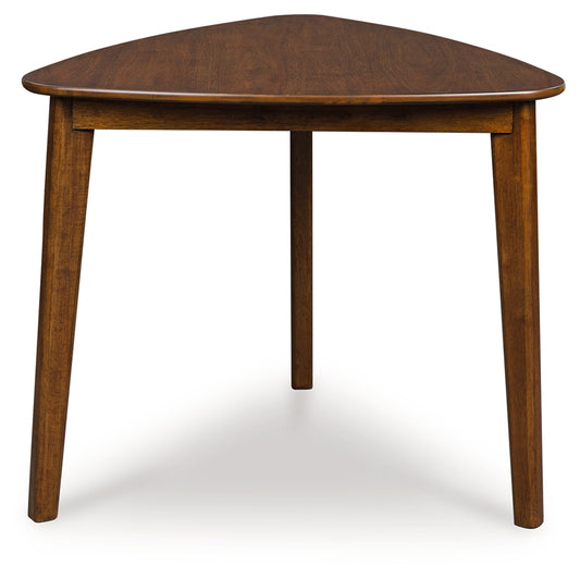 Cape Furniture Outlet - Ashley Furniture - Tameride Dining Table - Triangle Dining Room Table / Brown - PCD609-16
