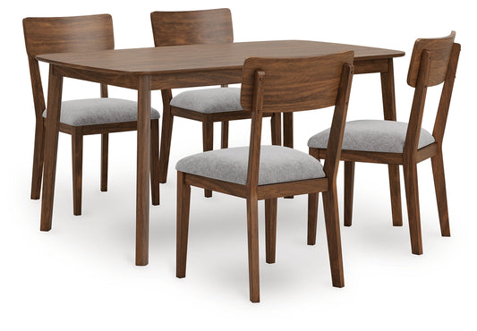 Cape Furniture Outlet - Ashley Furniture - Tameride Dining Table and 4 Chairs (Set of 5) - Dining Room Table Set (5/CN) / Brown - PCD609-225
