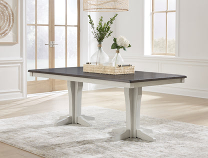 Cape Furniture Outlet - Ashley Furniture - Darborn Dining Room - Dining Table / Gray/Brown / 40"W x 78"D x 30"H - D796D3