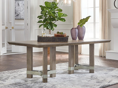 Cape Furniture Outlet - Ashley Furniture - Chrestner Dining Room - Rectangular Dining Room Table / Gray - D983-25