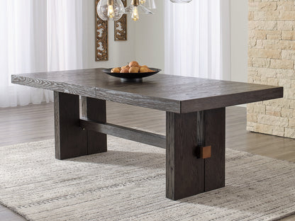 Cape Furniture Outlet - Ashley Furniture - Burkhaus Dining Room - RECT Dining Room EXT Table / Dark Brown - D984-45