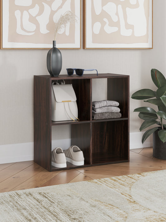 Cape Furniture Outlet - Ashley Furniture - Glosmount Four Cube Organizer - Four Cube Organizer / Cherry/Light Brown - EA1055-2X2