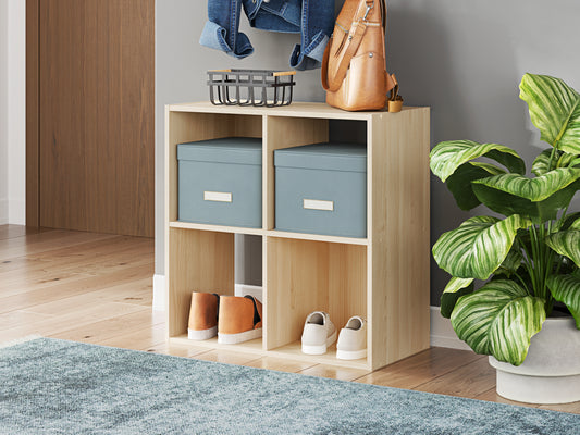 Cape Furniture Outlet - Ashley Furniture - Piperton Four Cube Organizer - Four Cube Organizer / Charcoal - EA5514-2X2