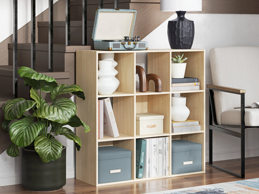 Cape Furniture Outlet - Ashley Furniture - Piperton Nine Cube Organizer - Nine Cube Organizer / Charcoal - EA5514-3X3
