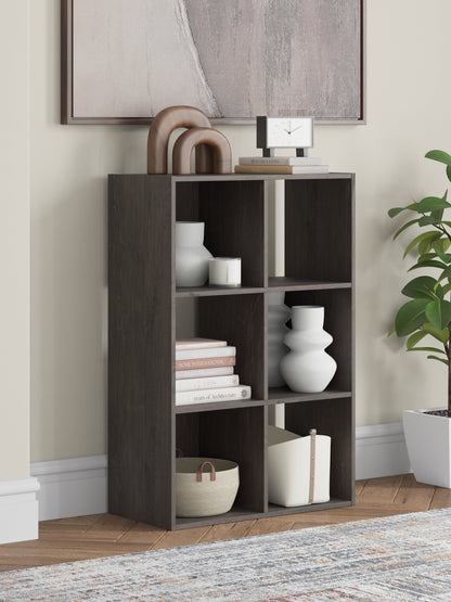 Cape Furniture Outlet - Ashley Furniture - Piperton Six Cube Organizer - Six Cube Organizer / Charcoal - EA5514-3X2