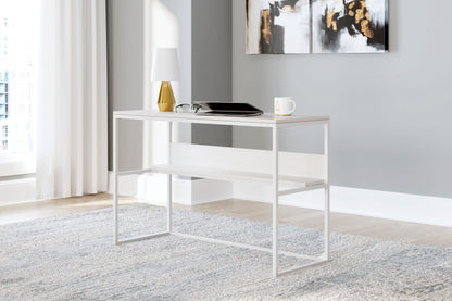 Cape Furniture Outlet - Ashley Furniture - Deznee Office Desk - Home Office Desk / White - H162-14