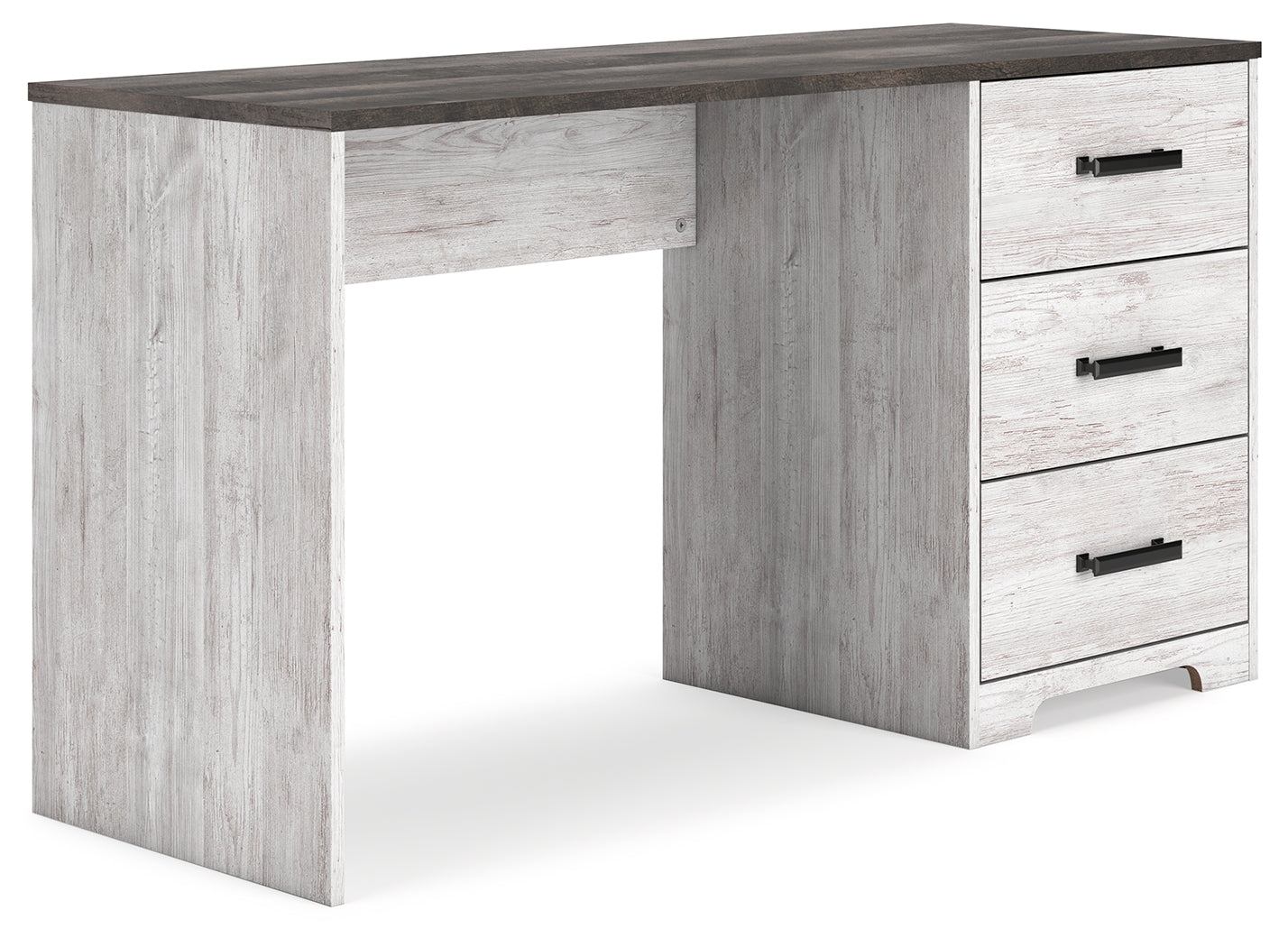 Cape Furniture Outlet - Ashley Furniture - Shawburn Office Desk - Home Office Desk / White/Dark Charcoal Gray - H4121-34
