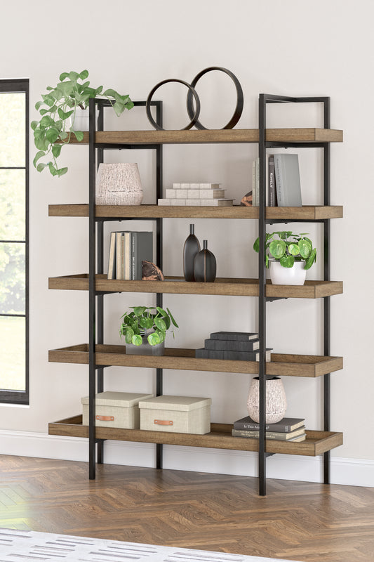 Cape Furniture Outlet - Ashley Furniture - Montia Bookcase - Bookcase / Light Brown - H632-70
