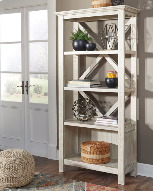 Cape Furniture Outlet - Ashley Furniture - Carynhurst Bookcase - Large Bookcase / Whitewash - H755-17
