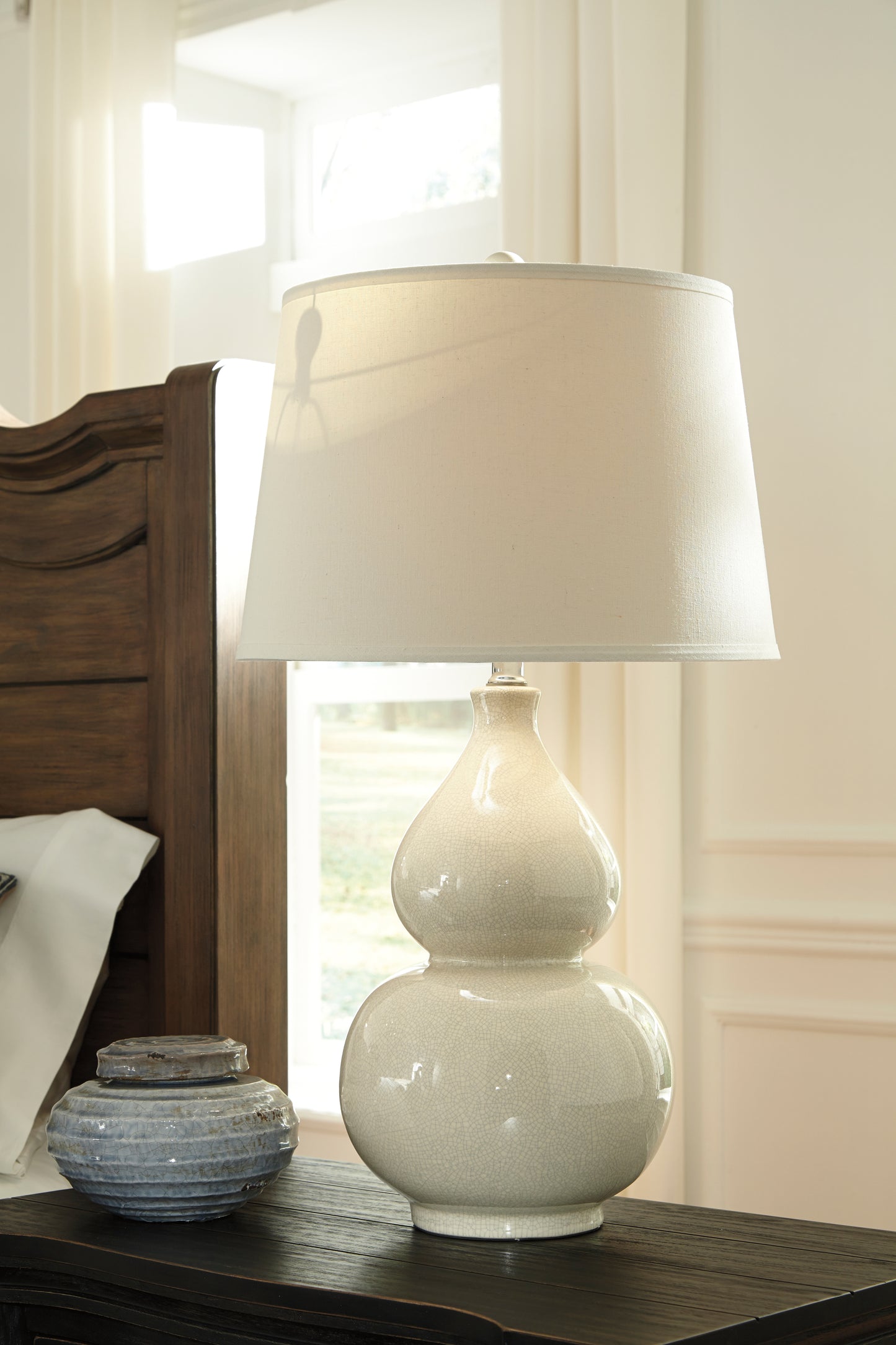 Cape Furniture Outlet - Ashley Furniture - Saffi Lighting - Table Lamp (Set of 2) / Cream - L100074X2