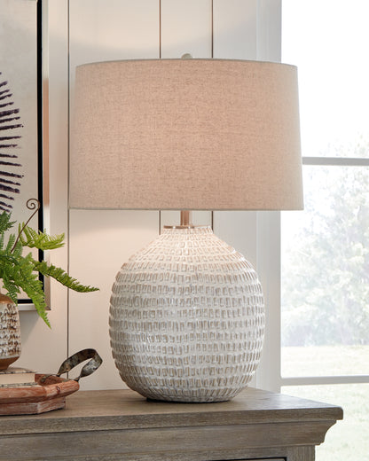 Cape Furniture Outlet - Ashley Furniture - Jamon Lighting - Table Lamp (Set of 2) / Beige - L100764X2
