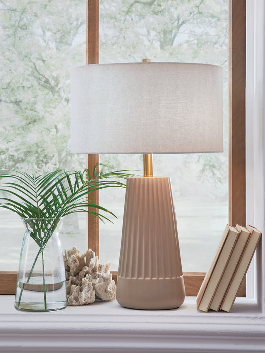 Cape Furniture Outlet - Ashley Furniture - Dellner Lighting - Ceramic Table Lamp (1/CN) - L100854