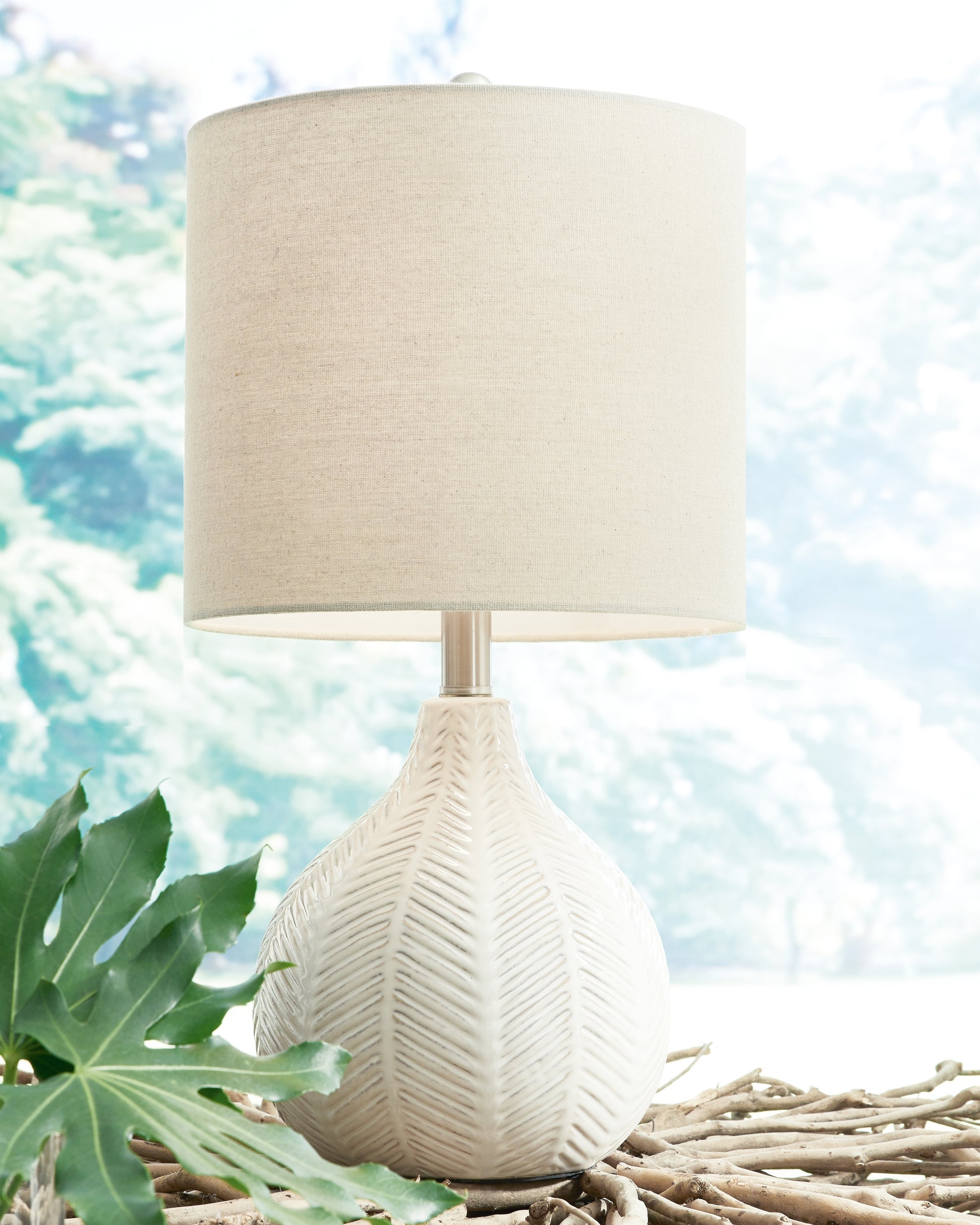 Cape Furniture Outlet - Ashley Furniture - Rainermen Lighting - Table Lamp (Set of 2) / Off White - L180024X2