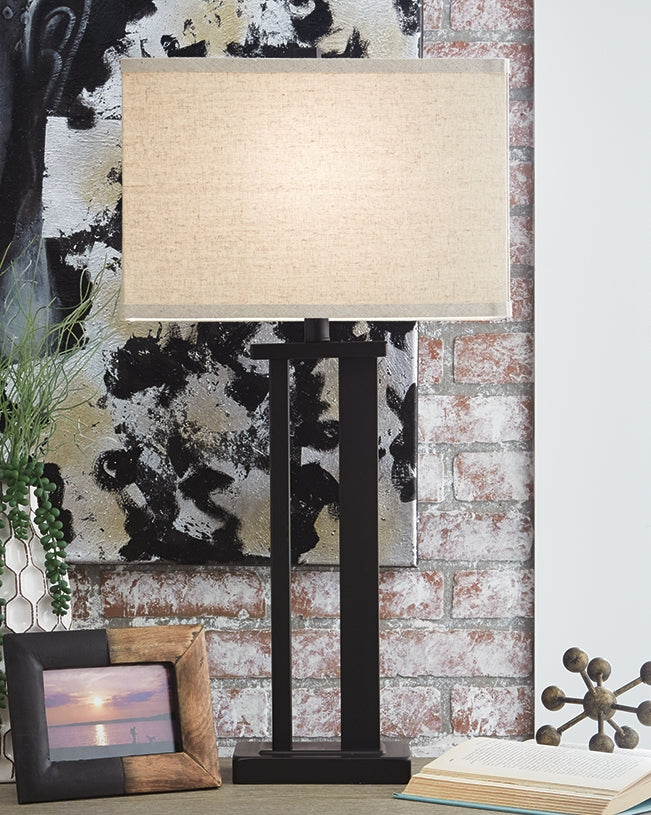Cape Furniture Outlet - Ashley Furniture - Aniela Lighting - Metal Table Lamp (Set of 2) / Bronze Finish - L204074