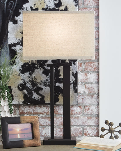 Cape Furniture Outlet - Ashley Furniture - Aniela Lighting - Metal Table Lamp (Set of 2) / Bronze Finish - L204074