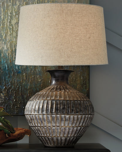 Cape Furniture Outlet - Ashley Furniture - Magan Lighting - Table Lamp (Set of 2) / Antique Bronze Finish - L207354X2