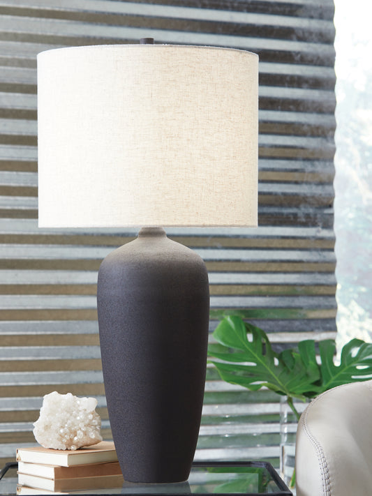 Cape Furniture Outlet - Ashley Furniture - Ryenburg Lighting - Metal Table Lamp (1/CN) / Black - L207584