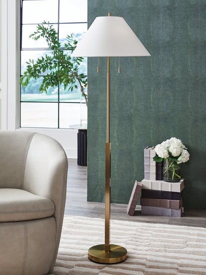 Cape Furniture Outlet - Ashley Furniture - Haigwood Lighting - Metal Floor Lamp (1/CN) / Gold Finish - L208471
