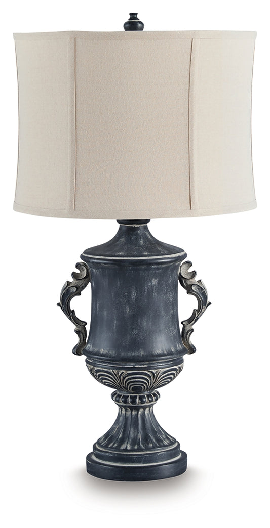 Cape Furniture Outlet - Ashley Furniture - Morvanford Lighting - Poly Table Lamp (1/CN) / Antique Black - L235834