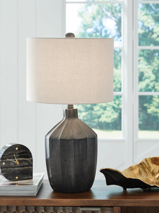 Cape Furniture Outlet - Ashley Furniture - Jilton Lighting - Poly Table Lamp (1/CN) / Black - L235844