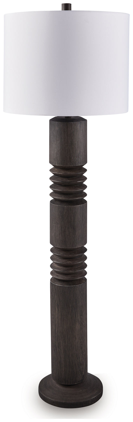 Cape Furniture Outlet - Ashley Furniture - Fainwell Lighting - Poly Floor Lamp (1/CN) / Distressed Black - L235861