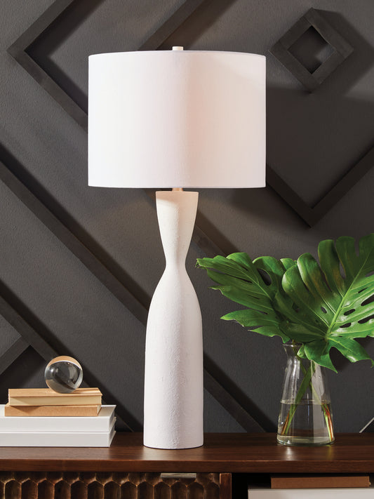 Cape Furniture Outlet - Ashley Furniture - Davinford Lighting - Poly Table Lamp (1/CN) / White - L236004