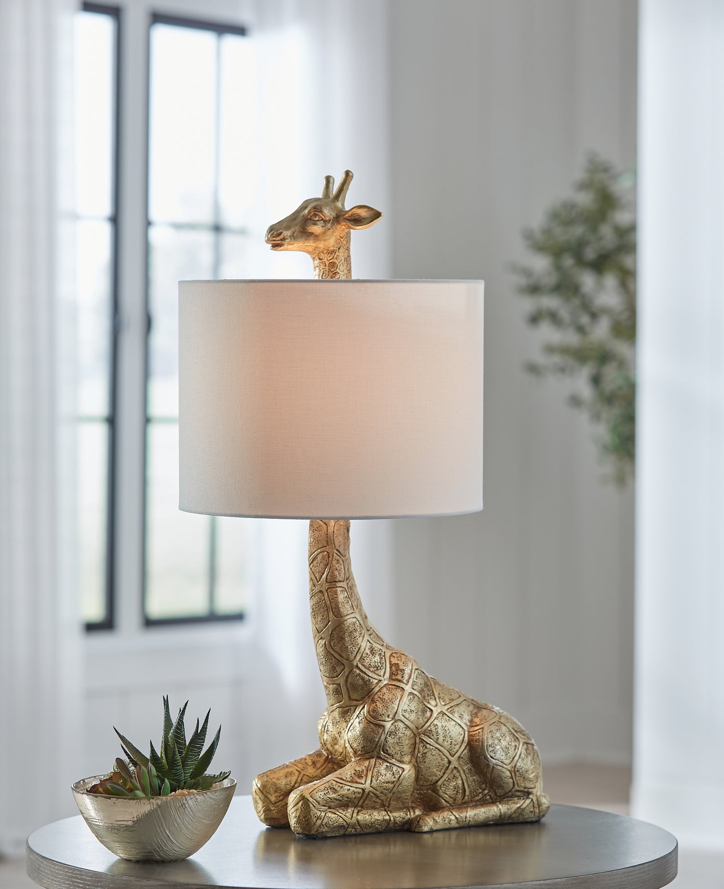 Cape Furniture Outlet - Ashley Furniture - Ferrison Lighting - 2-Piece Lamp Set / Gold Finish - L317004X2