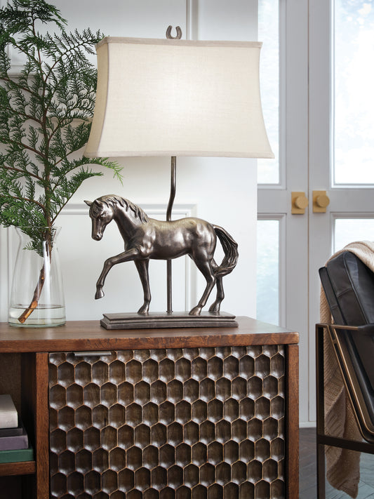 Cape Furniture Outlet - Ashley Furniture - Sandorman Lighting - Poly Table Lamp (1/CN) / Bronze Finish - L317044