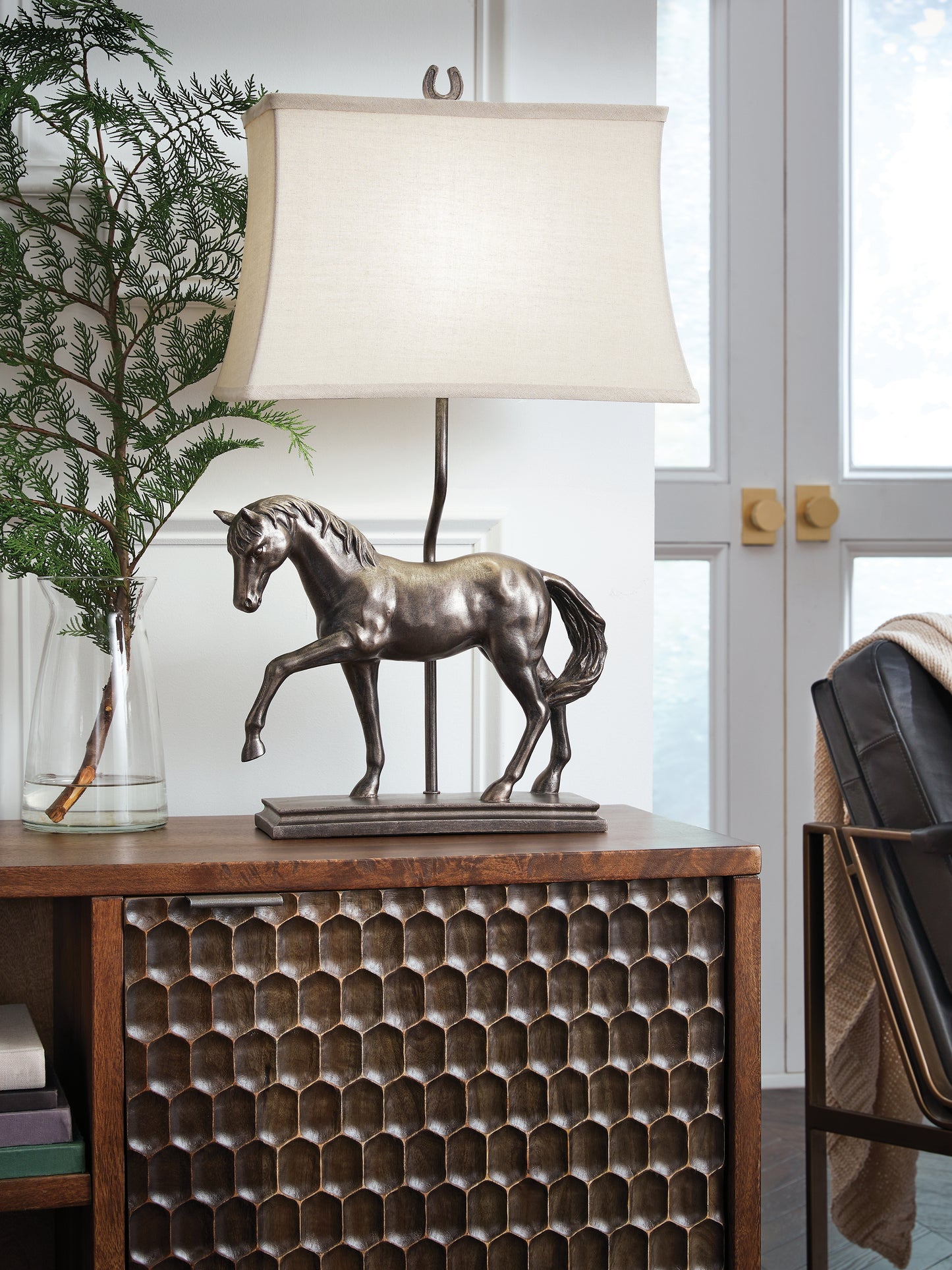 Cape Furniture Outlet - Ashley Furniture - Sandorman Lighting - Poly Table Lamp (1/CN) / Bronze Finish - L317044
