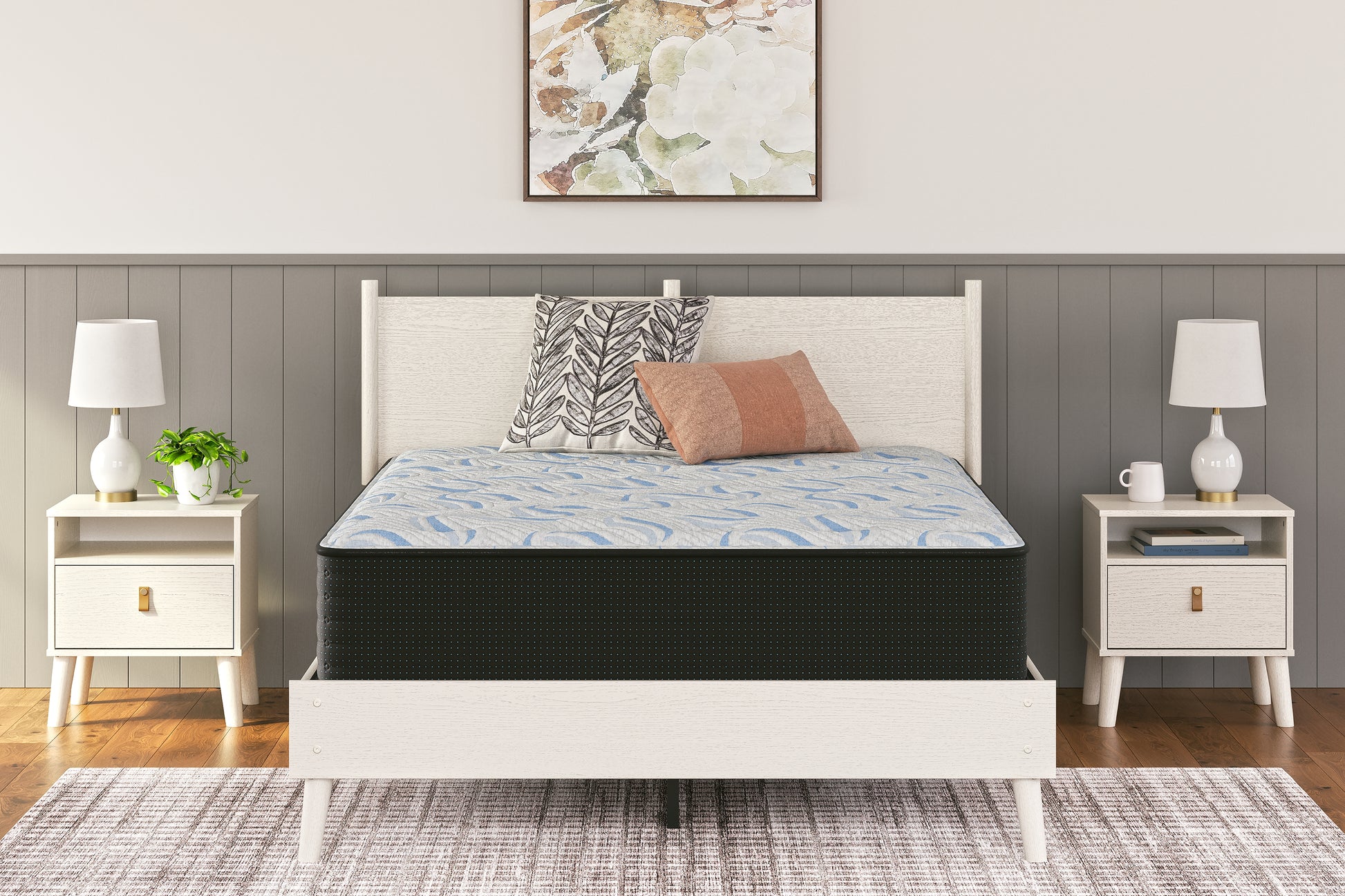 Cape Furniture Outlet - Ashley Furniture - Elite Springs Plush Mattresses - King / Gray/Blue - M40641
