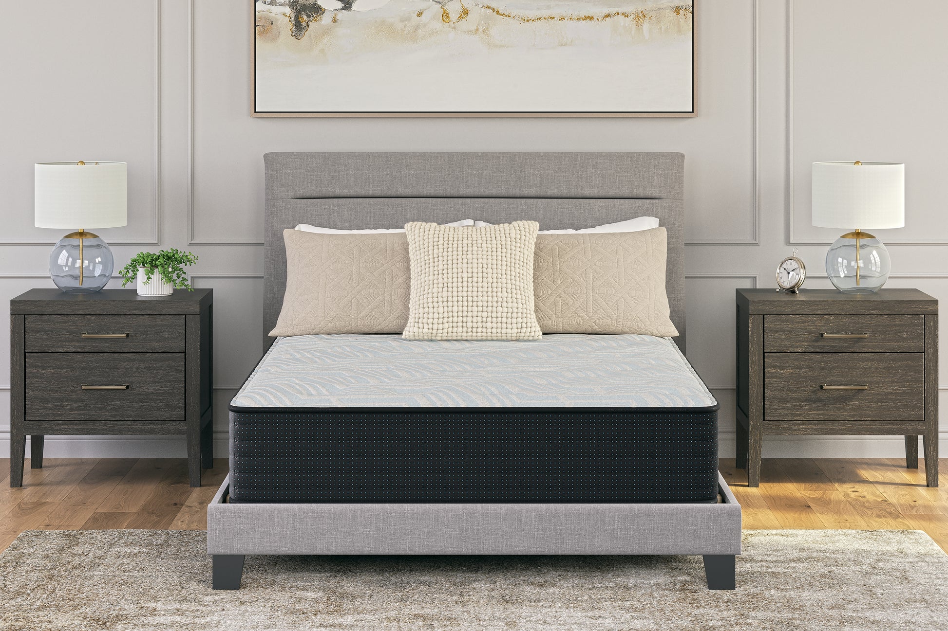 Cape Furniture Outlet - Ashley Furniture - Palisades Firm Mattresses - Twin / Gray/Blue - M41511