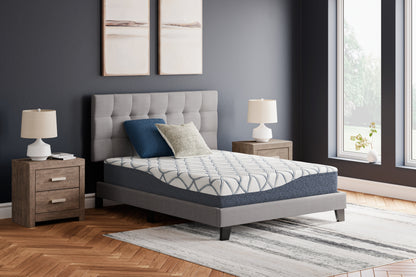 Cape Furniture Outlet - Ashley Furniture - 10 Inch Chime Elite 2.0 Mattresses - Full / White/Blue - M42521
