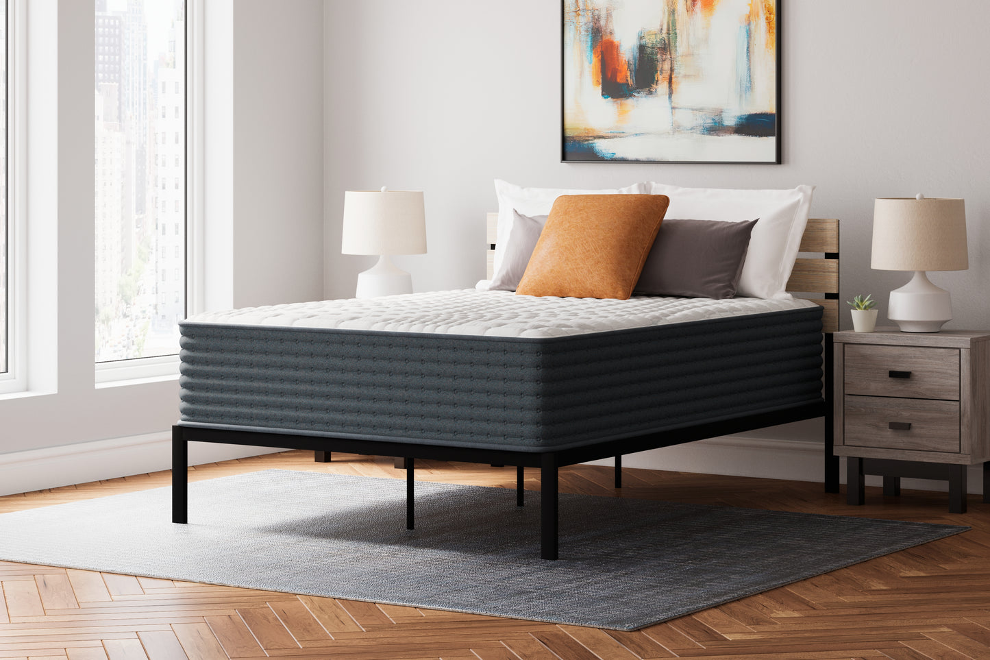 Cape Furniture Outlet - Ashley Furniture - Hybrid 1400 Mattresses - Queen / White - M43731
