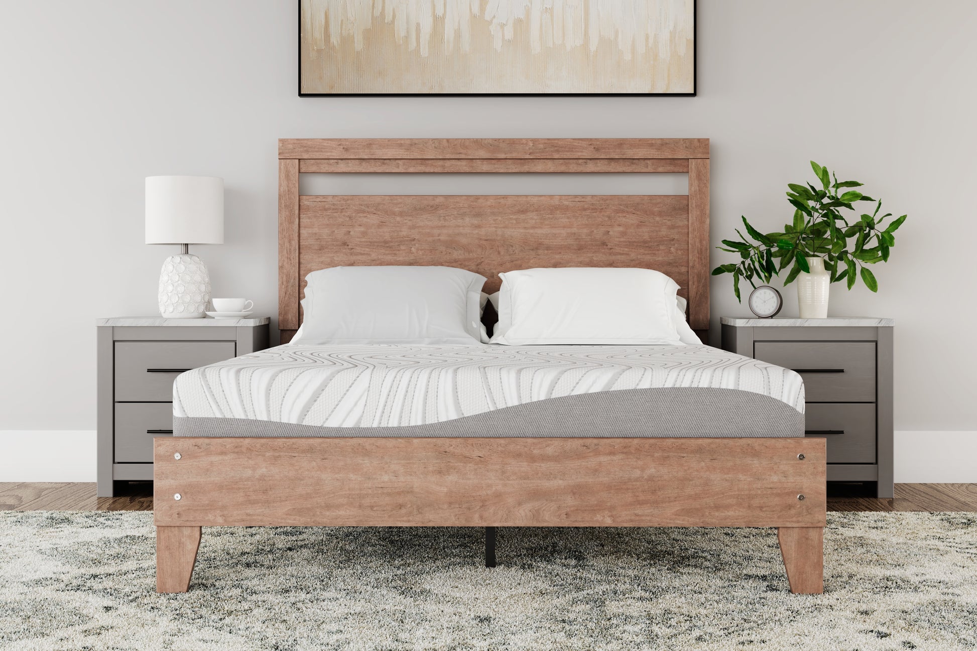 Cape Furniture Outlet - Ashley Furniture - 8 Inch Memory Foam Mattresses - California King / White - M59151