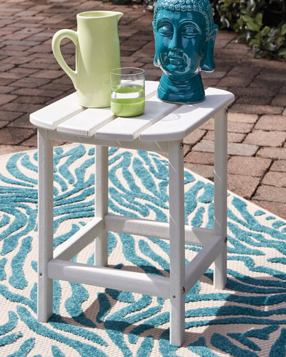 Cape Furniture Outlet - Ashley Furniture - Sundown Treasure Outdoor - Rectangular End Table / White - P011-703
