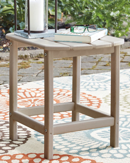 Cape Furniture Outlet - Ashley Furniture - Sundown Treasure Outdoor - Rectangular End Table / Driftwood - P014-703