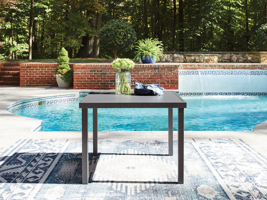 Cape Furniture Outlet - Ashley Furniture - Rocky Creek Outdoor - Square Dining Table w/UMB OPT - PCP326-615