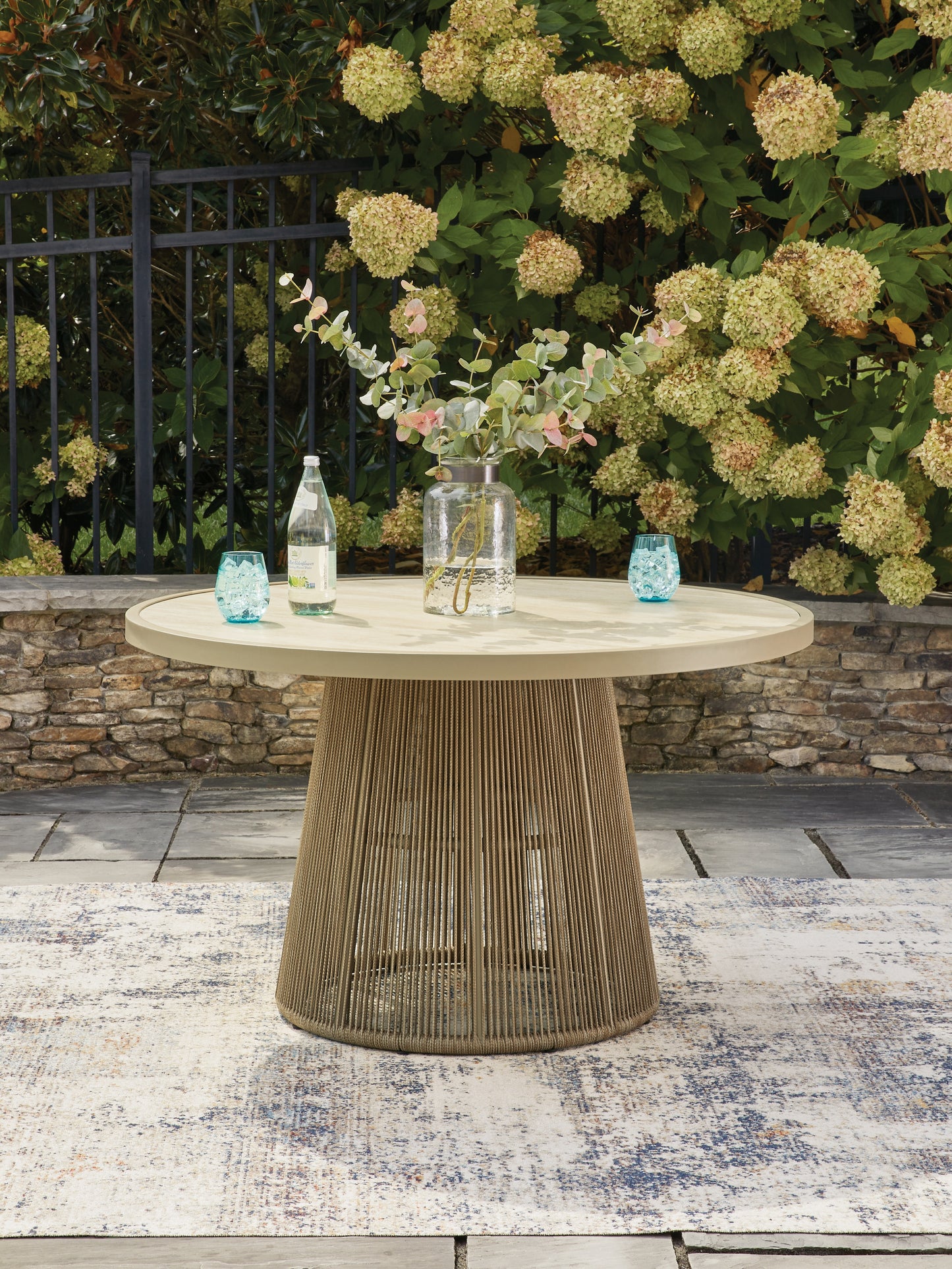 Cape Furniture Outlet - Ashley Furniture - Orchard Beach Outdoor - Outdoor Dining Table / Beige - PCP373P2