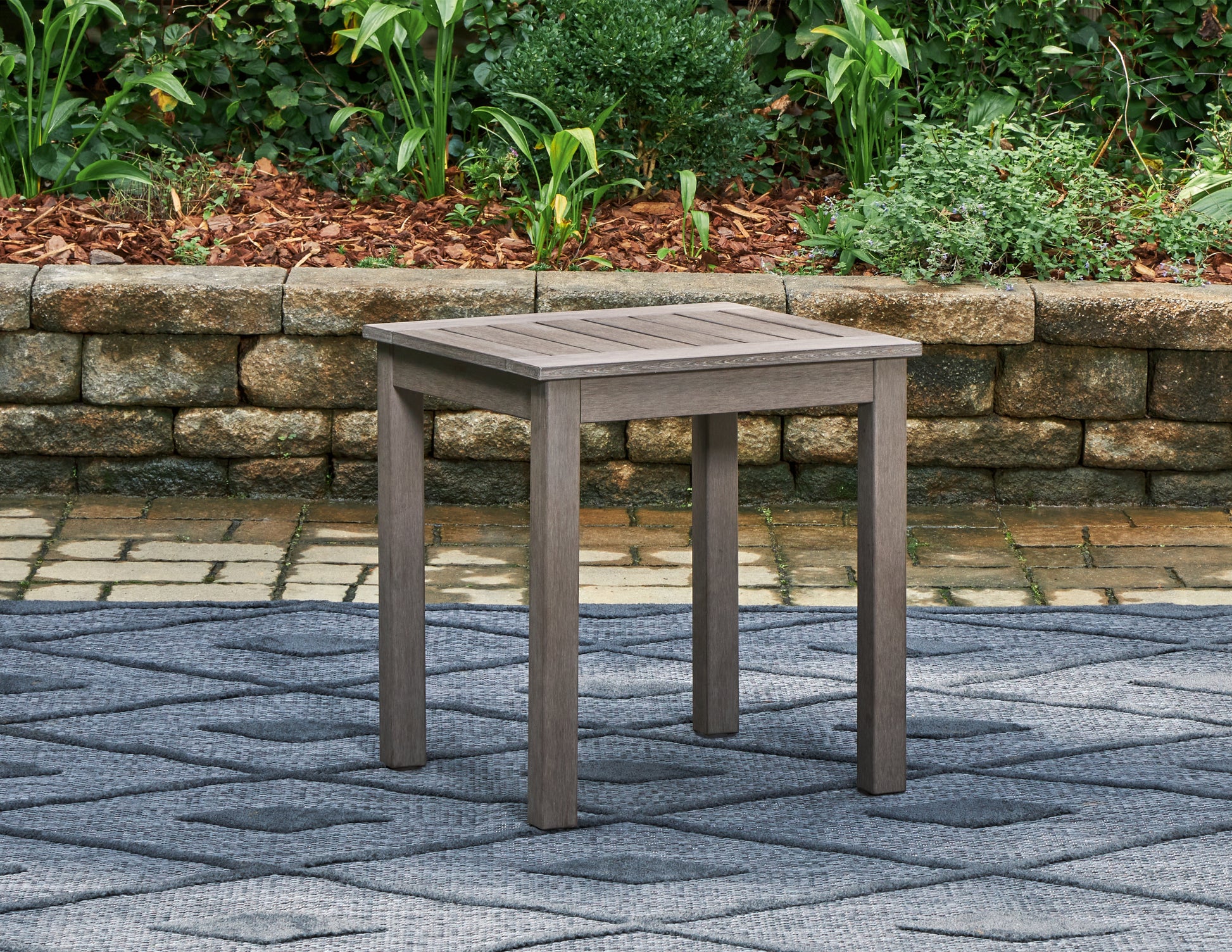 Cape Furniture Outlet - Ashley Furniture - Hillside Barn Outdoor - Square End Table / Brown - P564-702