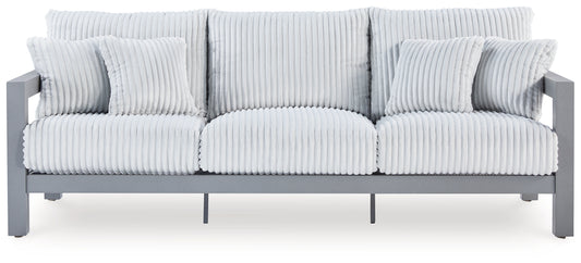 Cape Furniture Outlet - Ashley Furniture - Hurley Park Outdoor - Rectangular Cocktail Table / Gray - PCP695-701