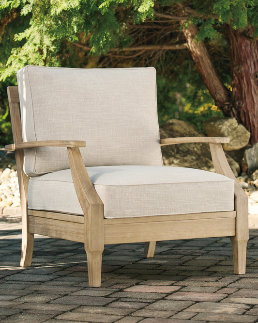 Cape Furniture Outlet - Ashley Furniture - Clare View Outdoor - 4-Piece Outdoor Sectional / Beige - P801P11