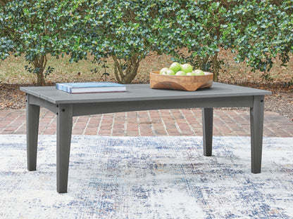 Cape Furniture Outlet - Ashley Furniture - Cove Beach Outdoor - Rectangular Cocktail Table / Gray - PCP803-701