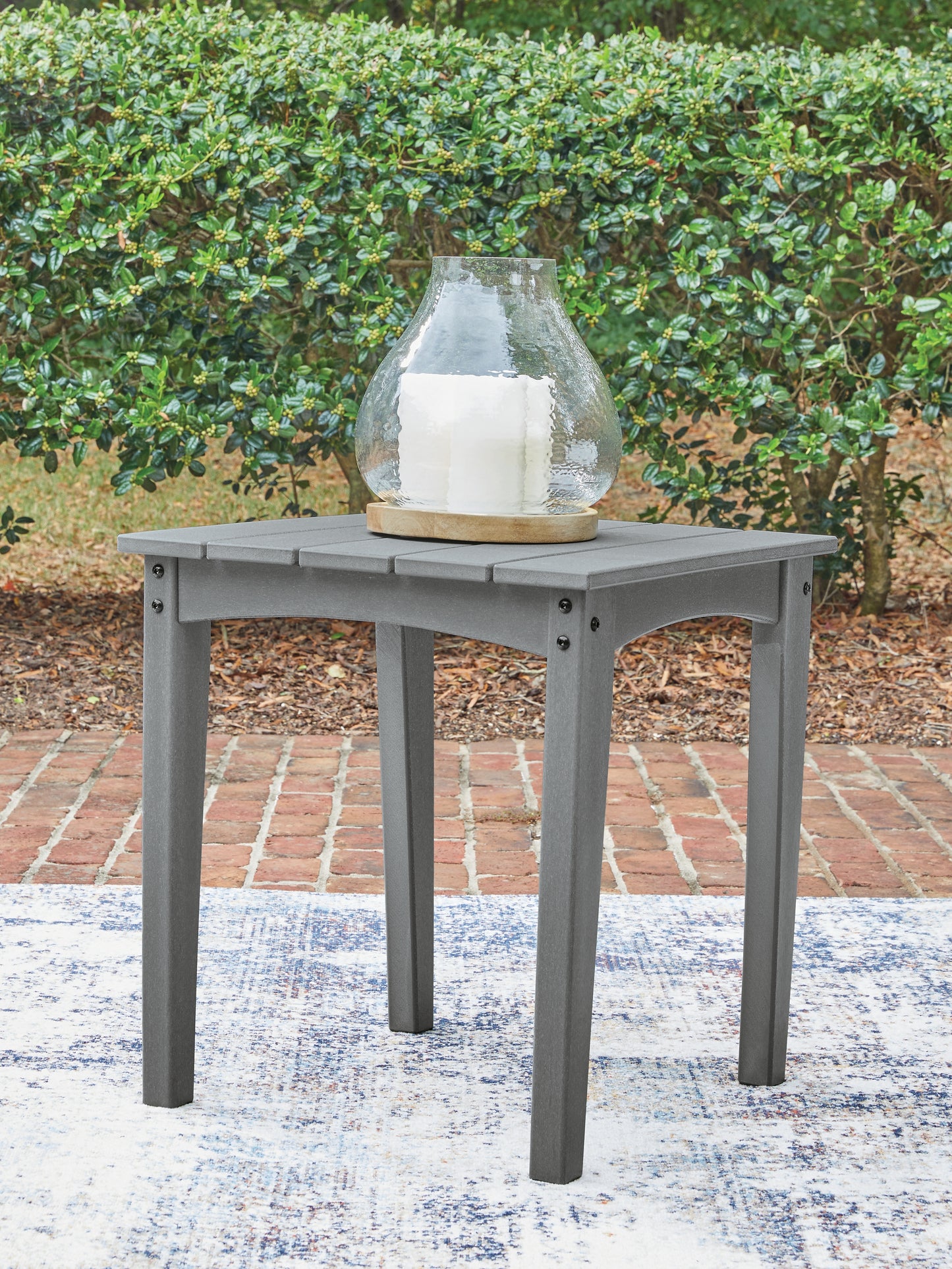 Cape Furniture Outlet - Ashley Furniture - Cove Beach Outdoor - Square End Table / Gray - PCP803-702
