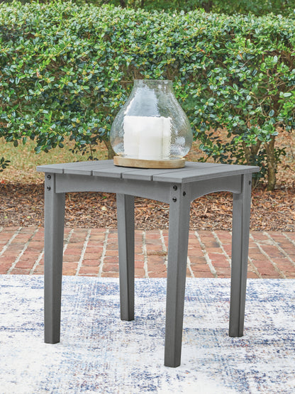 Cape Furniture Outlet - Ashley Furniture - Cove Beach Outdoor - Square End Table / Gray - PCP803-702